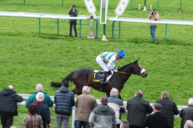 Photo d'arrivée de la course pmu PRIX DE L'AILETTE à COMPIEGNE le Lundi 13 mars 2017