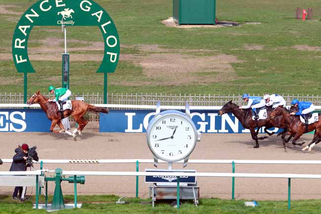 Photo d'arrivée de la course pmu PRIX TANDEM à CHANTILLY le Mardi 14 mars 2017