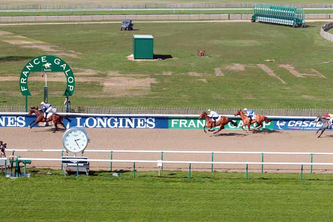 Photo d'arrivée de la course pmu PRIX DE LA BELLE CROIX à CHANTILLY le Jeudi 16 mars 2017