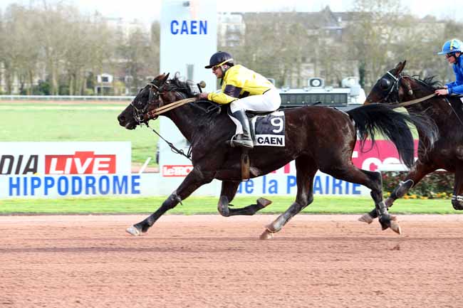 Photo d'arrivée de la course pmu PRIX DE FRENOUVILLE à CAEN le Vendredi 17 mars 2017
