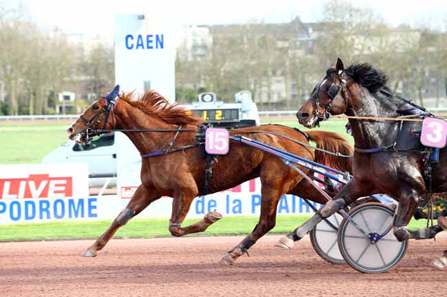 Photo d'arrivée de la course pmu PRIX DE SAINT-WANDRILLE (GR A) à CAEN le Vendredi 17 mars 2017