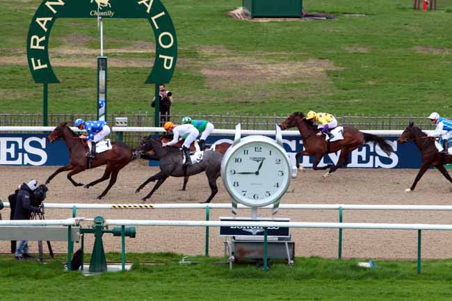Photo d'arrivée de la course pmu PRIX DES COULEES à CHANTILLY le Mardi 21 mars 2017