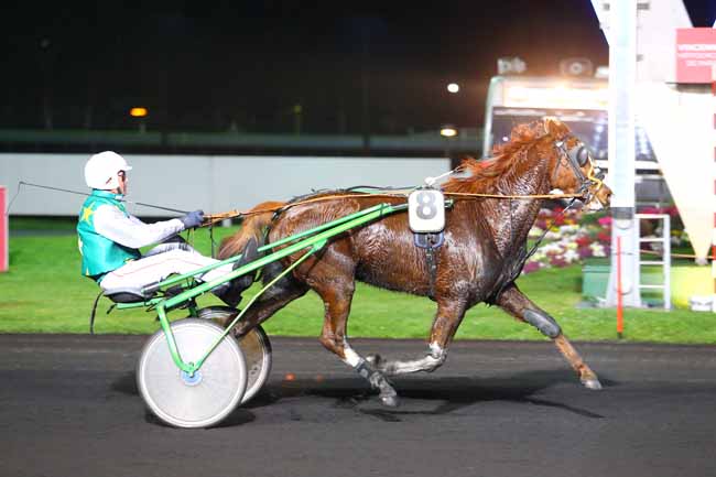 Photo d'arrivée de la course pmu PRIX ENCELADUS à PARIS-VINCENNES le Vendredi 24 mars 2017