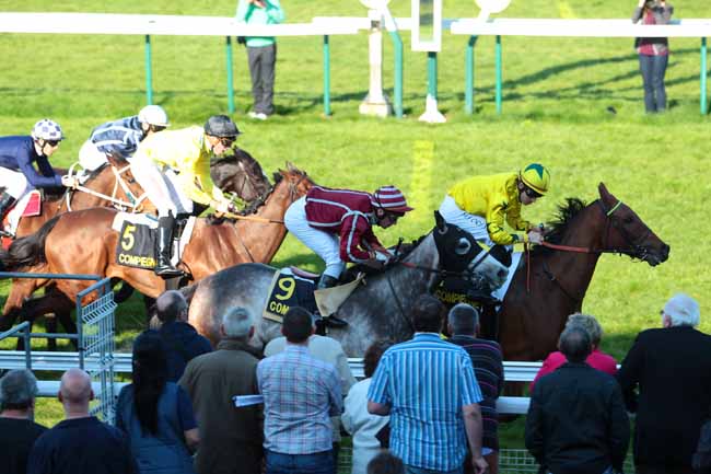 Photo d'arrivée de la course pmu PRIX DE L'AISNE à COMPIEGNE le Lundi 27 mars 2017