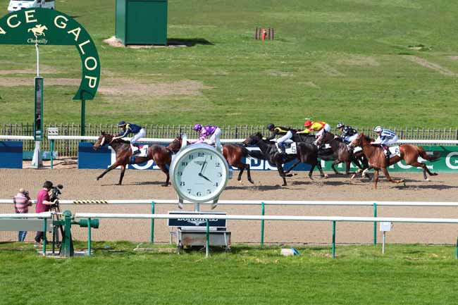 Photo d'arrivée de la course pmu PRIX DU BOIS D'ORIVAL à CHANTILLY le Lundi 3 avril 2017