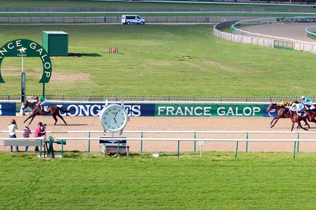 Photo d'arrivée de la course pmu PRIX DU BOIS DE LA VIGNE à CHANTILLY le Lundi 3 avril 2017