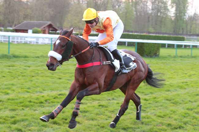 Photo d'arrivée de la course pmu PRIX SACCAGEUR à COMPIEGNE le Mardi 4 avril 2017