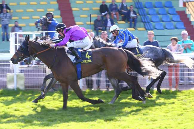 Photo d'arrivée de la course pmu PRIX DE L'IMPERATRICE MARIE-LOUISE à COMPIEGNE le Vendredi 7 avril 2017