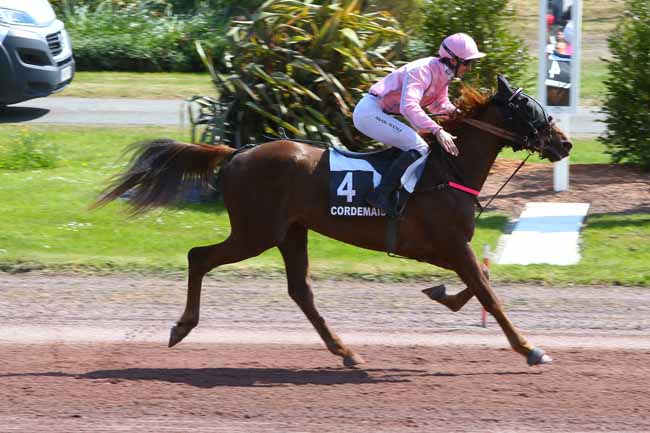 Photo d'arrivée de la course pmu PRIX DE LA VILLE DE TEMPLE DE BRETAGNE à CORDEMAIS le Mercredi 19 avril 2017