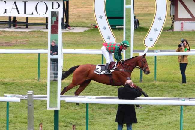 Photo d'arrivée de la course pmu PRIX GASTON BRANERE à COMPIEGNE le Jeudi 27 avril 2017