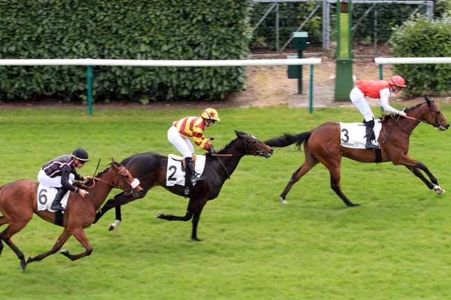Photo d'arrivée de la course pmu PRIX DE LA CANARDIERE à CHANTILLY le Dimanche 30 avril 2017