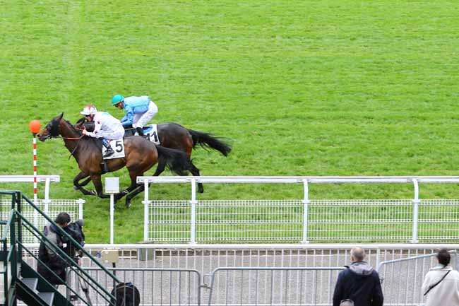 Photo d'arrivée de la course pmu PRIX LES ALLUETS-LE-ROI à MAISONS-LAFFITTE le Jeudi 11 mai 2017