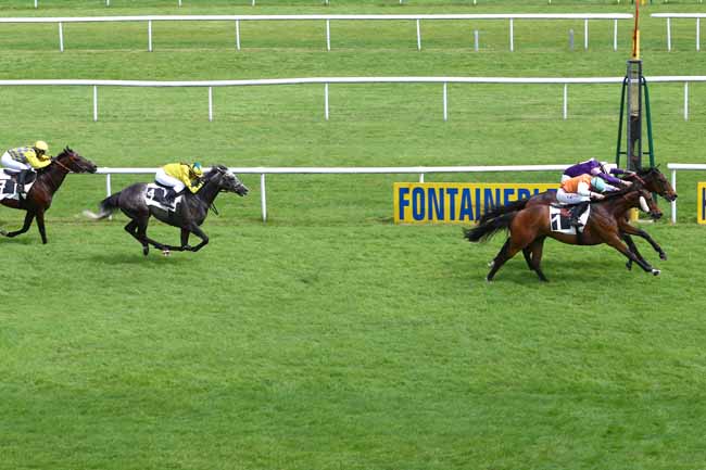 Photo d'arrivée de la course pmu PRIX COLONEL BRUNO DE GALBERT à FONTAINEBLEAU le Jeudi 18 mai 2017