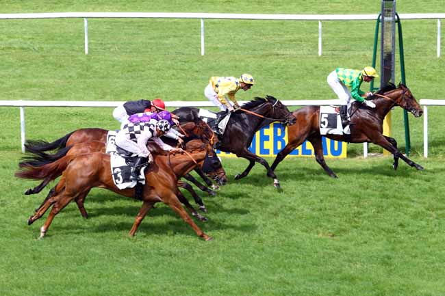 Photo d'arrivée de la course pmu PRIX DE LA FORET DE BIERE à FONTAINEBLEAU le Jeudi 18 mai 2017