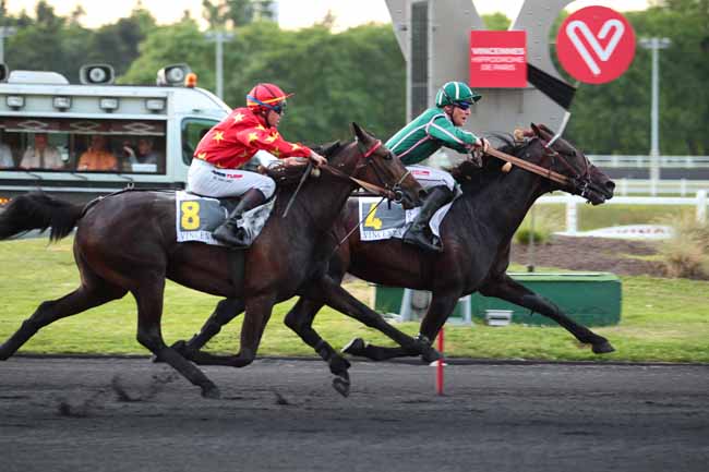Photo d'arrivée de la course pmu PRIX VICTOR CAVEY à PARIS-VINCENNES le Mardi 30 mai 2017