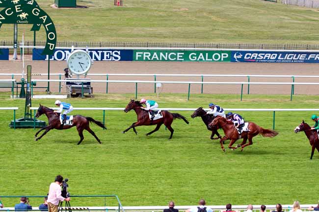 Photo d'arrivée de la course pmu PRIX DU CANAL SAINT-MARTIN à CHANTILLY le Mercredi 31 mai 2017