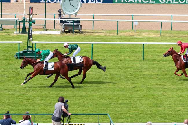 Photo d'arrivée de la course pmu PRIX DU MUSEE RODIN à CHANTILLY le Mercredi 31 mai 2017