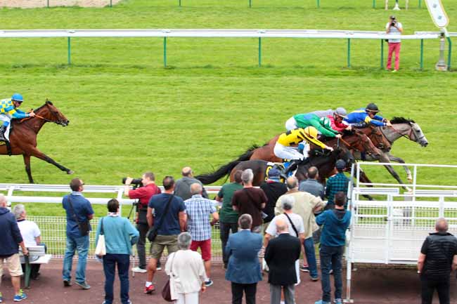 Photo d'arrivée de la course pmu PRIX DE LA HARPE à COMPIEGNE le Lundi 12 juin 2017