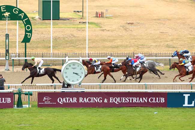 Photo d'arrivée de la course pmu PRIX CHEMIN DE LA CARTOUCHE à CHANTILLY le Vendredi 23 juin 2017