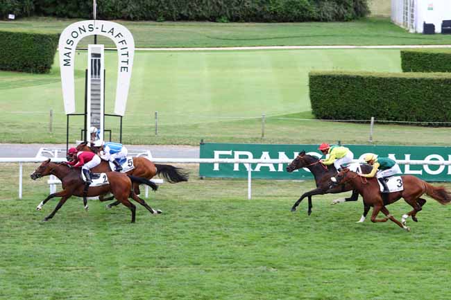 Photo d'arrivée de la course pmu PRIX DAPHNIS à MAISONS-LAFFITTE le Mercredi 28 juin 2017