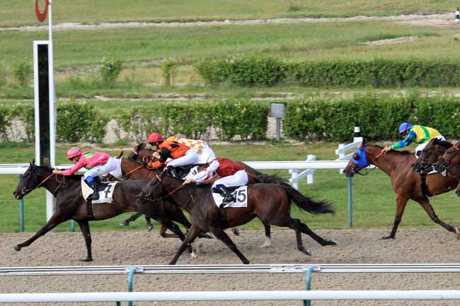 Photo d'arrivée de la course pmu PRIX DES AIGUILLES à DEAUVILLE le Jeudi 29 juin 2017