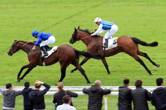 Photo d'arrivée de la course pmu PRIX DE LA PORTE MAILLOT à DEAUVILLE le Samedi 1 juillet 2017