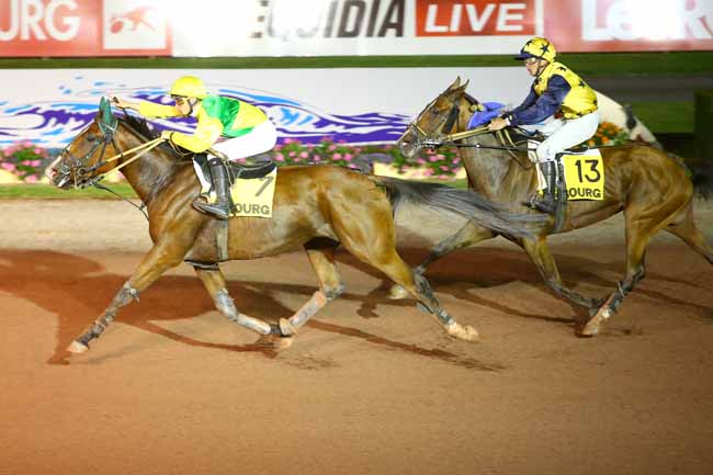 Photo d'arrivée de la course pmu PRIX DES GLAIEULS (GR B) à CABOURG le Vendredi 7 juillet 2017