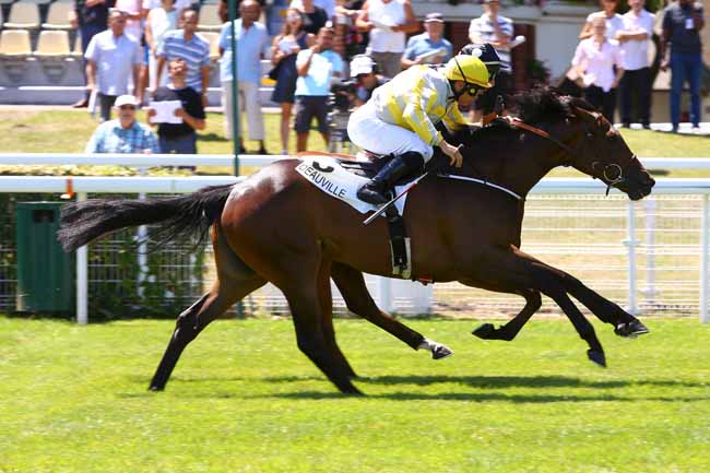 Photo d'arrivée de la course pmu PRIX MACHIAVELLIAN à DEAUVILLE le Vendredi 7 juillet 2017