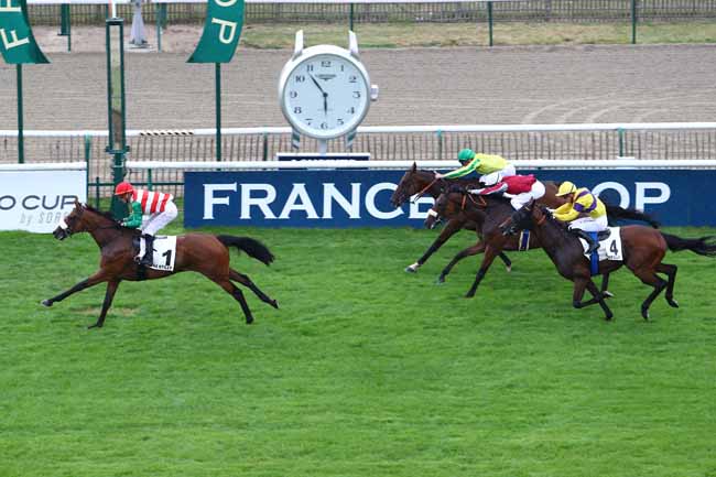 Photo d'arrivée de la course pmu PRIX DE CHAUMONT à CHANTILLY le Dimanche 9 juillet 2017