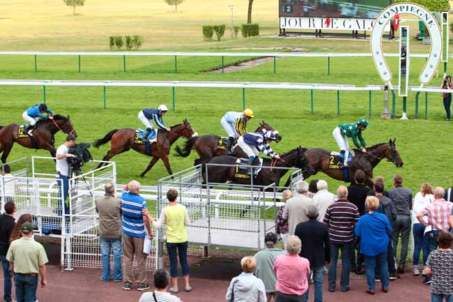 Photo d'arrivée de la course pmu PRIX DE L'AVESNOIS à COMPIEGNE le Lundi 10 juillet 2017