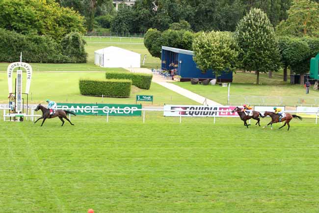 Photo d'arrivée de la course pmu PRIX DE SARTROUVILLE à MAISONS-LAFFITTE le Mercredi 12 juillet 2017