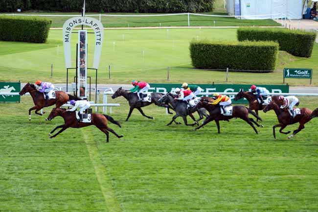 Photo d'arrivée de la course pmu PRIX DE LA VILLE DE MAISONS-LAFFITTE à MAISONS-LAFFITTE le Dimanche 16 juillet 2017