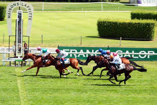 Photo d'arrivée de la course pmu GRAND PRIX DE MAISONS-LAFFITTE à MAISONS-LAFFITTE le Dimanche 16 juillet 2017