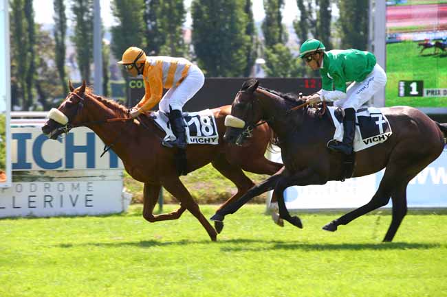 Photo d'arrivée de la course pmu PRIX DE LA MINARDIERE à VICHY le Mardi 18 juillet 2017