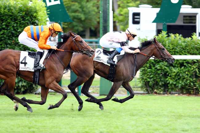 Photo d'arrivée de la course pmu PRIX DE GASCOURT à CHANTILLY le Lundi 24 juillet 2017