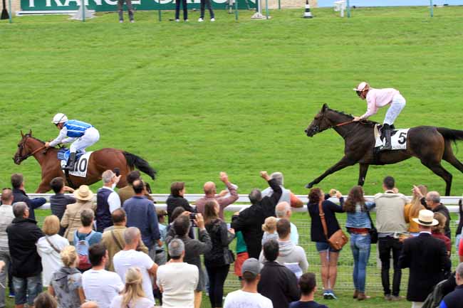 Photo d'arrivée de la course pmu PRIX DE LISIEUX à DEAUVILLE le Dimanche 30 juillet 2017