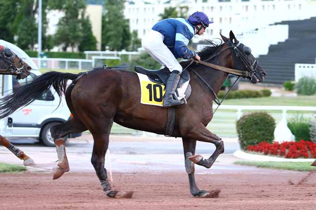 Photo d'arrivée de la course pmu PRIX DE LA PLACE MAUBERT à ENGHIEN le Dimanche 30 juillet 2017