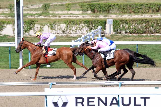 Photo d'arrivée de la course pmu PRIX DE NEUFCHATEL à DEAUVILLE le Mardi 1 août 2017