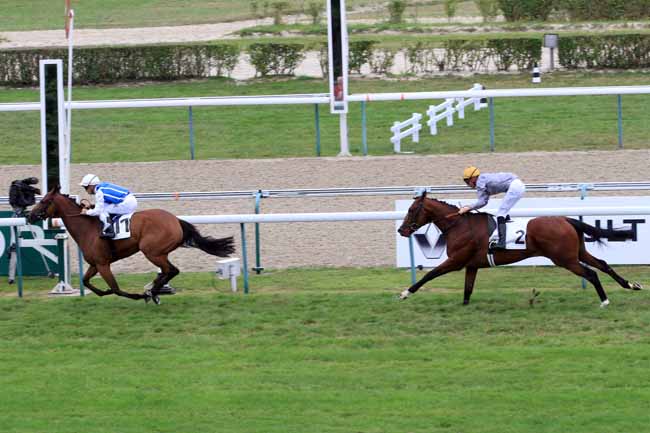 Photo d'arrivée de la course pmu PRIX DES CHAUMIERES à DEAUVILLE le Mardi 8 août 2017