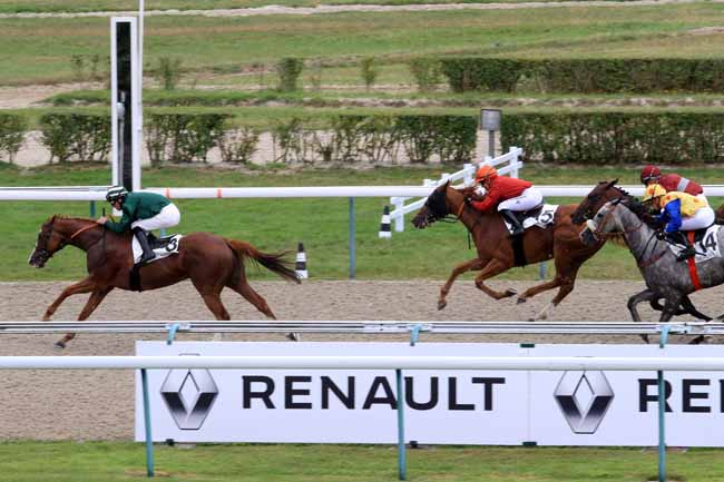 Photo d'arrivée de la course pmu PRIX DE LA FORET DE ROUMARE à DEAUVILLE le Jeudi 10 août 2017