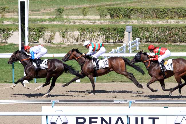Photo d'arrivée de la course pmu PRIX DE LA FORET DU ROUVRAY à DEAUVILLE le Jeudi 10 août 2017