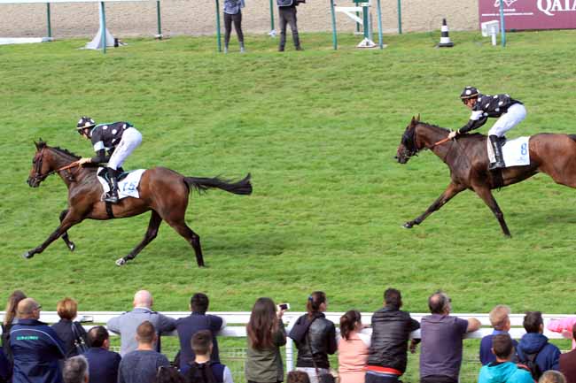 Photo d'arrivée de la course pmu PRIX DE CREPON à DEAUVILLE le Samedi 12 août 2017
