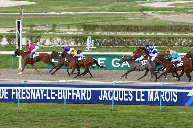 Photo d'arrivée de la course pmu PRIX DU CHAMP DURAND à DEAUVILLE le Dimanche 13 août 2017