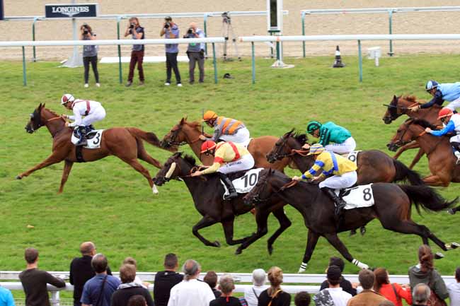 Photo d'arrivée de la course pmu PRIX DE CAGNY à DEAUVILLE le Dimanche 20 août 2017