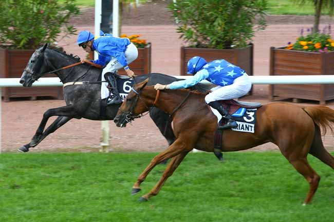 Photo d'arrivée de la course pmu PRIX USEFUL à CHATEAUBRIANT le Lundi 21 août 2017