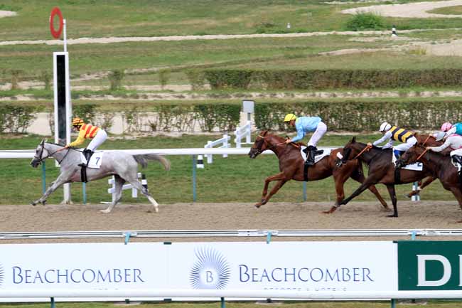 Photo d'arrivée de la course pmu PRIX DE L'ABBAYE SAINT-LEONARD à DEAUVILLE le Mardi 22 août 2017