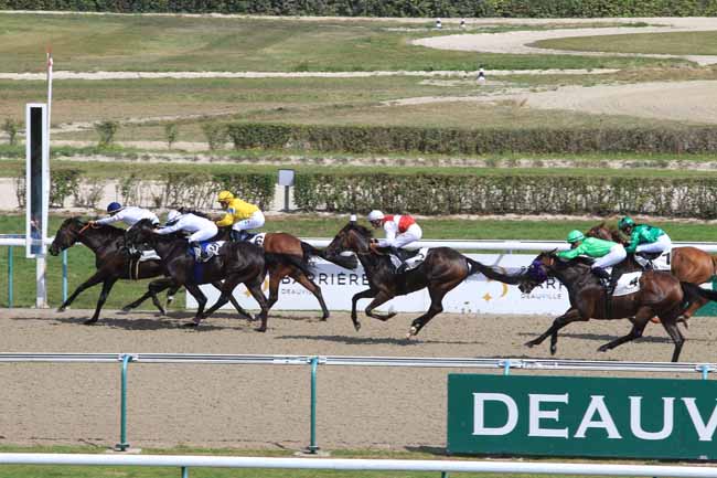Photo d'arrivée de la course pmu PRIX DU GUE à DEAUVILLE le Lundi 28 août 2017