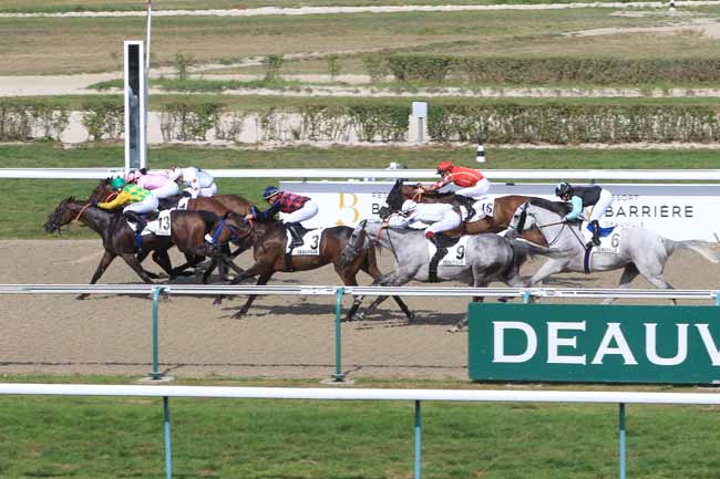 Photo d'arrivée de la course pmu PRIX DU MESNIL-EUDES à DEAUVILLE le Lundi 28 août 2017