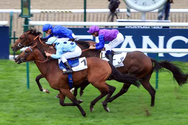 Photo d'arrivée de la course pmu PRIX DES CHENES à CHANTILLY le Dimanche 3 septembre 2017