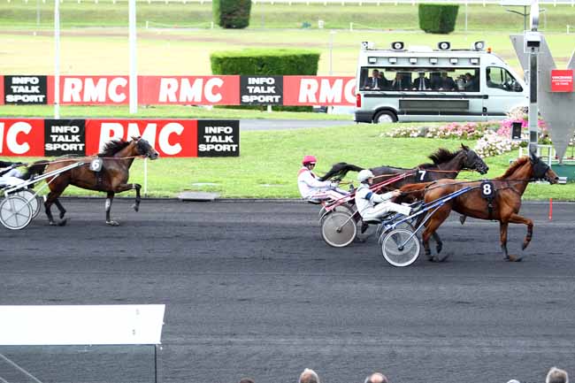 Photo d'arrivée de la course pmu PRIX DE BERCK-SUR-MER à PARIS-VINCENNES le Samedi 9 septembre 2017